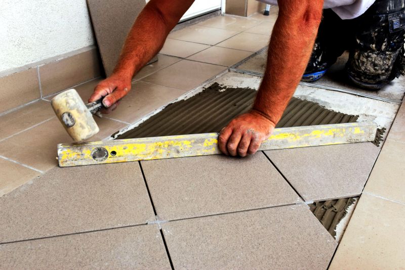 Professional Tiling in Progress